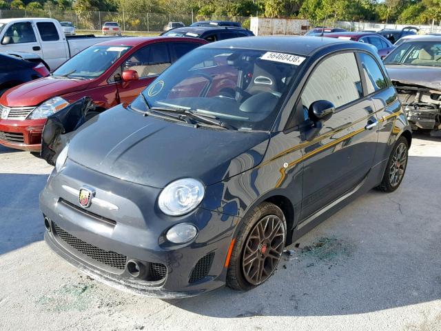 3C3CFFFH6HT603064 - 2017 FIAT 500 ABARTH GRAY photo 2