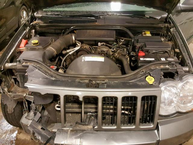 1J8GR48K48C106794 - 2008 JEEP GRAND CHER GRAY photo 7