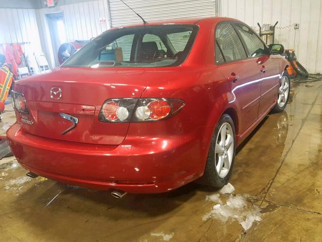 1YVHP80C575M05852 - 2007 MAZDA 6 RED photo 4