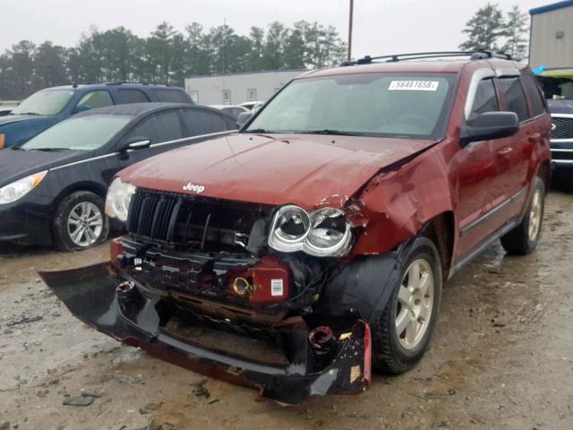 1J8GS48K59C507762 - 2009 JEEP GRAND CHER RED photo 2