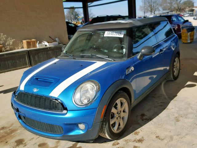 WMWMM33588TP89438 - 2008 MINI COOPER S C BLUE photo 2