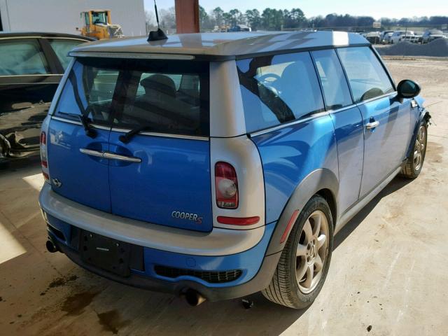 WMWMM33588TP89438 - 2008 MINI COOPER S C BLUE photo 4