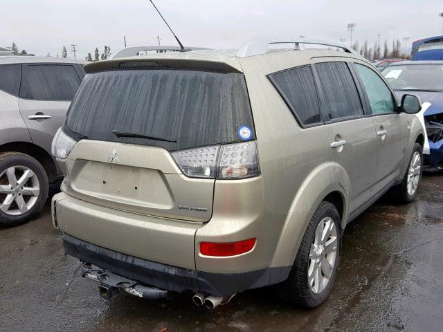 JA4MT41X58Z001660 - 2008 MITSUBISHI OUTLANDER GOLD photo 4