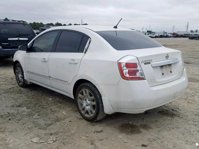 3N1AB6AP3AL621818 - 2010 NISSAN SENTRA 2.0 WHITE photo 3