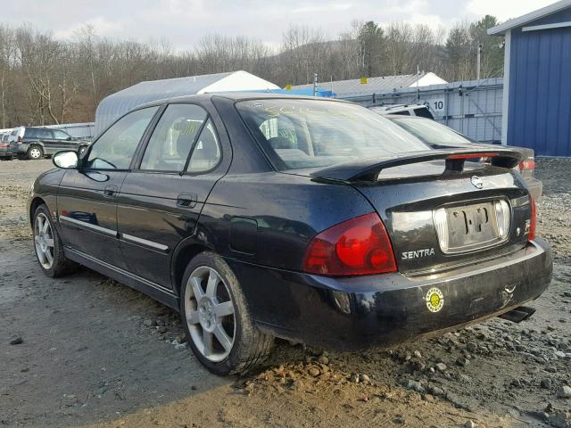 3N1AB51A56L564146 - 2006 NISSAN SENTRA SE- BLACK photo 3