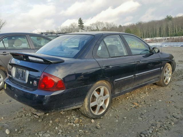 3N1AB51A56L564146 - 2006 NISSAN SENTRA SE- BLACK photo 4