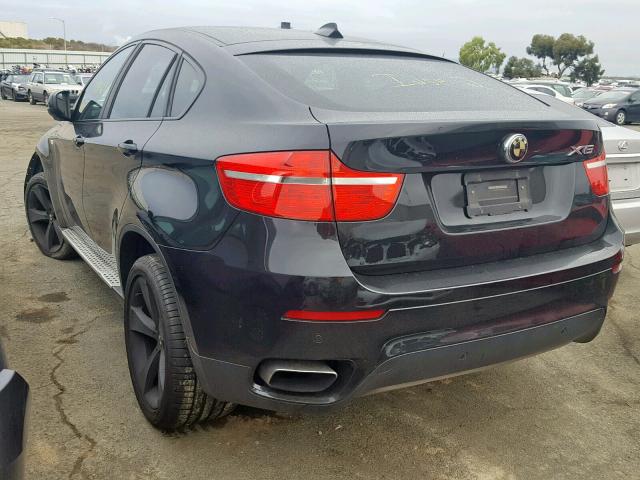 5UXFG8C50ALZ94496 - 2010 BMW X6 XDRIVE5 BLACK photo 3