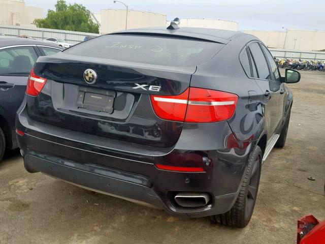 5UXFG8C50ALZ94496 - 2010 BMW X6 XDRIVE5 BLACK photo 4