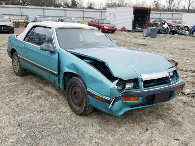 1C3XU4535NF231904 - 1992 CHRYSLER LEBARON TEAL photo 1