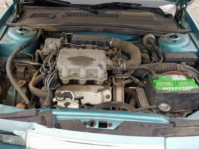 1C3XU4535NF231904 - 1992 CHRYSLER LEBARON TEAL photo 7