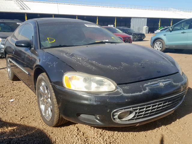 4C3AG52H61E049419 - 2001 CHRYSLER SEBRING LX BLACK photo 1