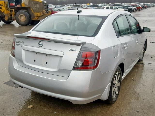 3N1AB6AP3CL635009 - 2012 NISSAN SENTRA 2.0 SILVER photo 4