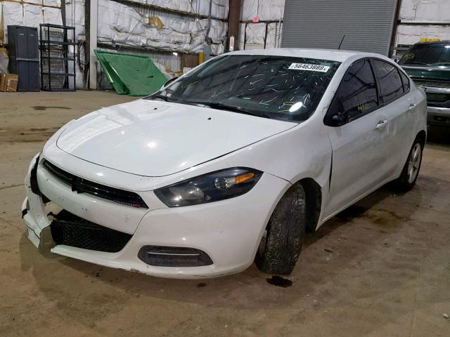 1C3CDFBB8GD538309 - 2016 DODGE DART SXT WHITE photo 2