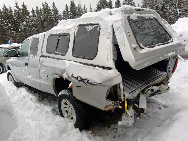 1D7HG32N83S375528 - 2003 DODGE DAKOTA SPO GRAY photo 3