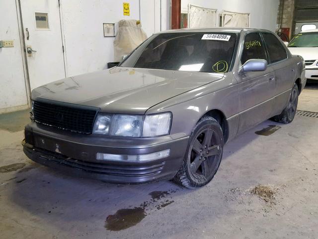 JT8UF11EXP0176210 - 1993 LEXUS LS 400 GRAY photo 2