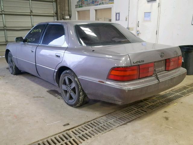 JT8UF11EXP0176210 - 1993 LEXUS LS 400 GRAY photo 3