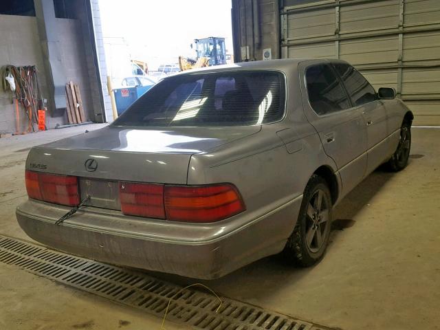 JT8UF11EXP0176210 - 1993 LEXUS LS 400 GRAY photo 4