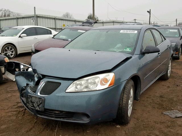 1G2ZF55B064138785 - 2006 PONTIAC G6 SE BLUE photo 2