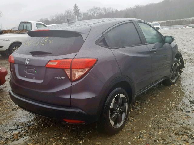 3CZRU6H53JM730525 - 2018 HONDA HR-V EX GRAY photo 4