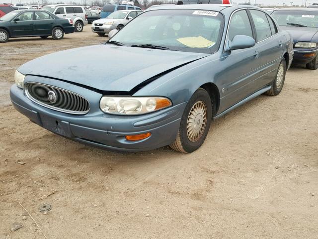 1G4HP54K91U141467 - 2001 BUICK LESABRE CU BLUE photo 2