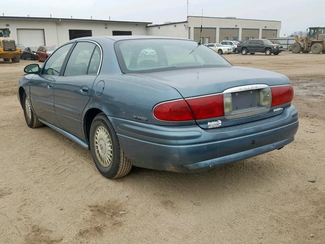 1G4HP54K91U141467 - 2001 BUICK LESABRE CU BLUE photo 3