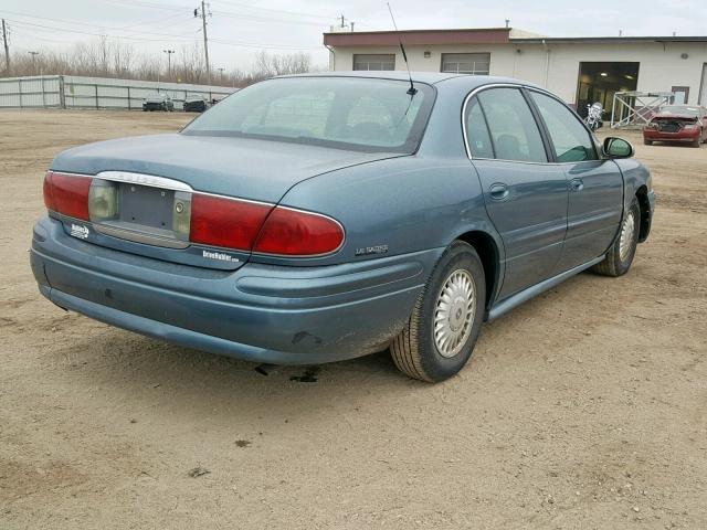 1G4HP54K91U141467 - 2001 BUICK LESABRE CU BLUE photo 4