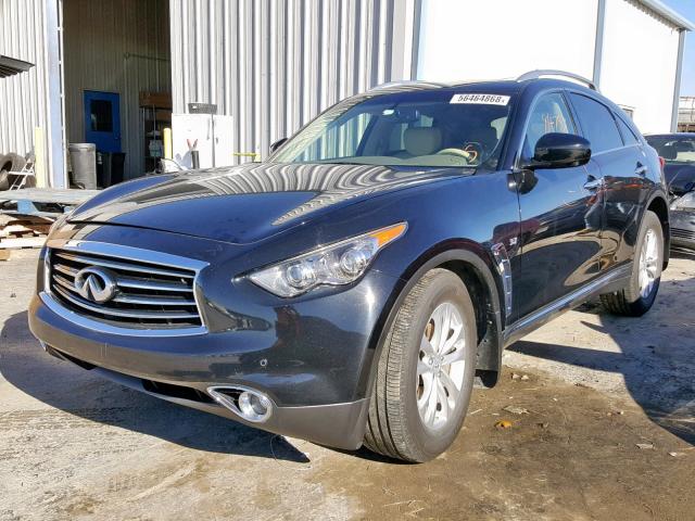 JN8CS1MW5EM410714 - 2014 INFINITI QX70 BLACK photo 2