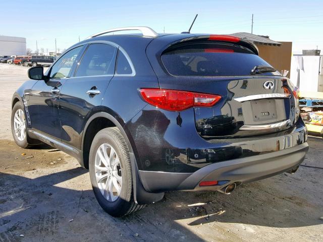 JN8CS1MW5EM410714 - 2014 INFINITI QX70 BLACK photo 3