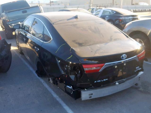 4T1BD1EB2JU062048 - 2018 TOYOTA AVALON HYB BLACK photo 3