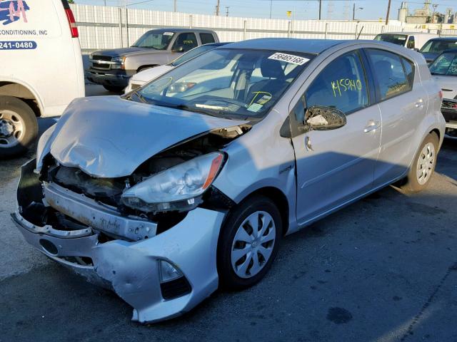 JTDKDTB33C1512274 - 2012 TOYOTA PRIUS C SILVER photo 2