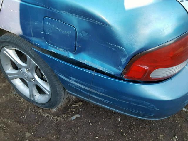 3N1AB51A82L725180 - 2002 NISSAN SENTRA SE- BLUE photo 9