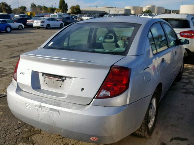 1G8AG52F33Z141489 - 2003 SATURN ION LEVEL SILVER photo 4