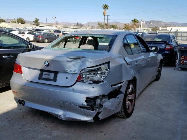 WBANE53527CK92980 - 2007 BMW 525 I SILVER photo 4