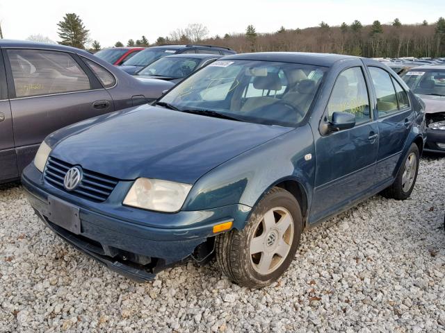 3VWSK69MX2M138265 - 2002 VOLKSWAGEN JETTA GLS BLUE photo 2