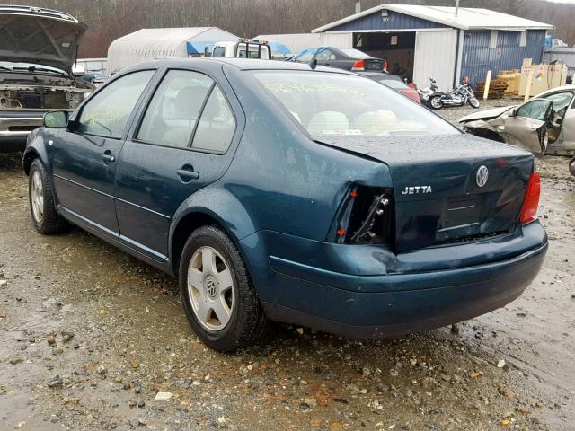 3VWSK69MX2M138265 - 2002 VOLKSWAGEN JETTA GLS BLUE photo 3