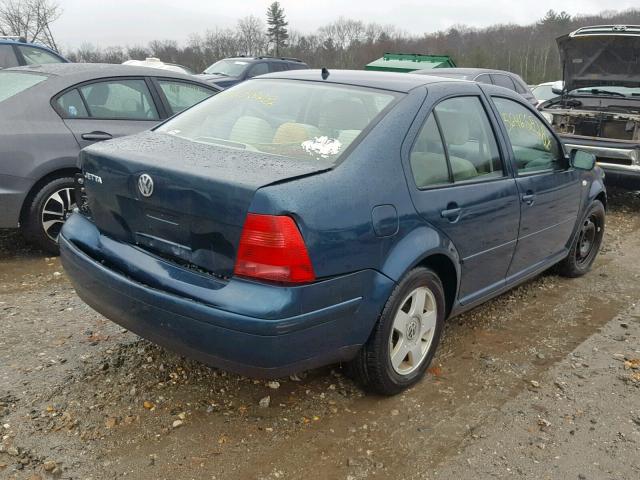 3VWSK69MX2M138265 - 2002 VOLKSWAGEN JETTA GLS BLUE photo 4