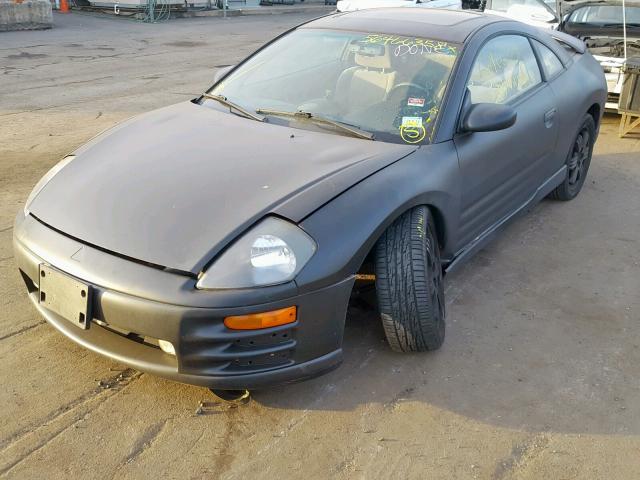 4A3AC84L8YE152697 - 2000 MITSUBISHI ECLIPSE GT BLACK photo 2