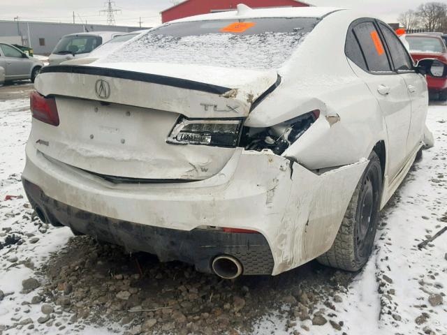 19UUB3F64JA802850 - 2018 ACURA TLX TECH+A WHITE photo 4