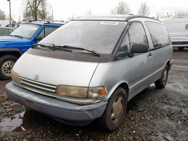 JT3AC12R0M1005412 - 1991 TOYOTA PREVIA LE SILVER photo 2