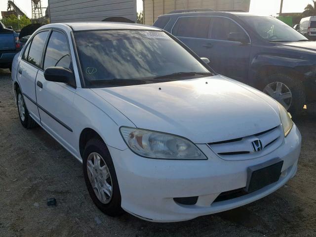 2HGES16384H611372 - 2004 HONDA CIVIC DX V WHITE photo 1