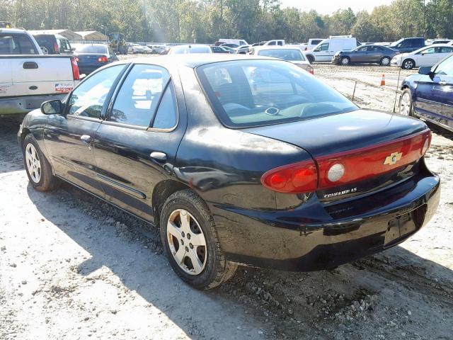 1G1JF52F247260259 - 2004 CHEVROLET CAVALIER L BLACK photo 3