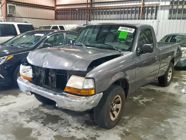 1FTYR10V9YTA35284 - 2000 FORD RANGER GRAY photo 2