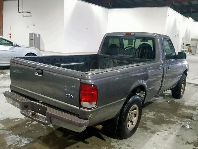 1FTYR10V9YTA35284 - 2000 FORD RANGER GRAY photo 4