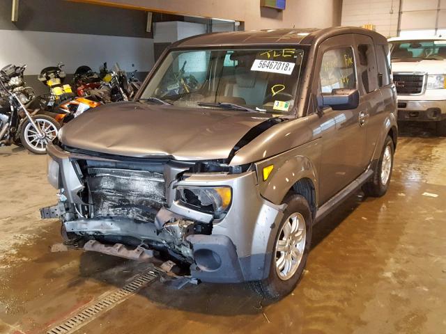 5J6YH28708L003994 - 2008 HONDA ELEMENT EX GRAY photo 2