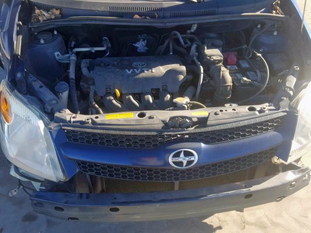 JTKKT624665003847 - 2006 TOYOTA SCION XA BLUE photo 7