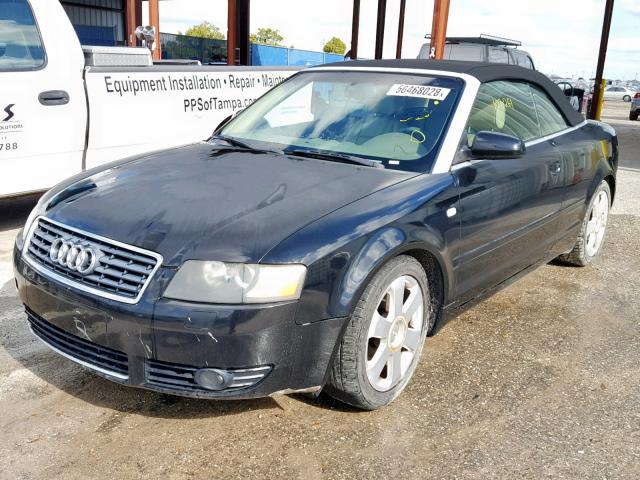 WAUAC48H96K007908 - 2006 AUDI A4 1.8 CAB BLACK photo 2