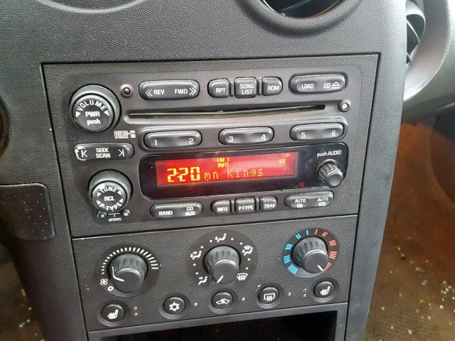 2G2WR524951191432 - 2005 PONTIAC GRAND PRIX BLACK photo 9