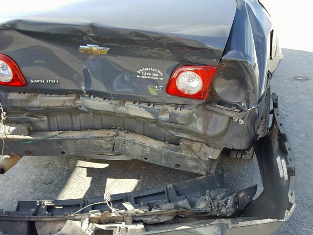 1G1ZH57B08F176830 - 2008 CHEVROLET MALIBU 1LT GRAY photo 10