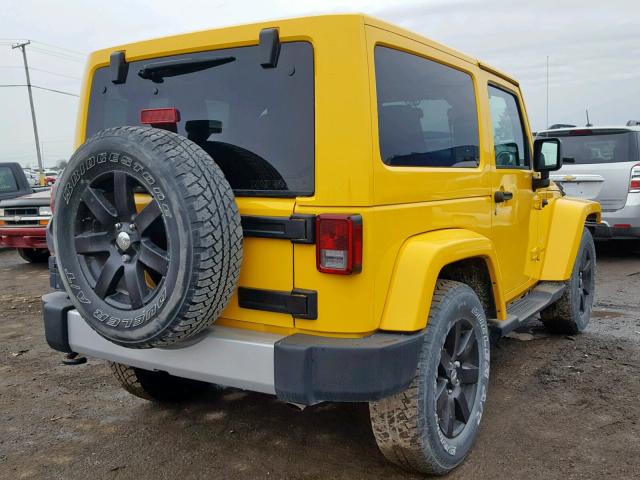 1C4AJWBG7FL617546 - 2015 JEEP WRANGLER S YELLOW photo 4