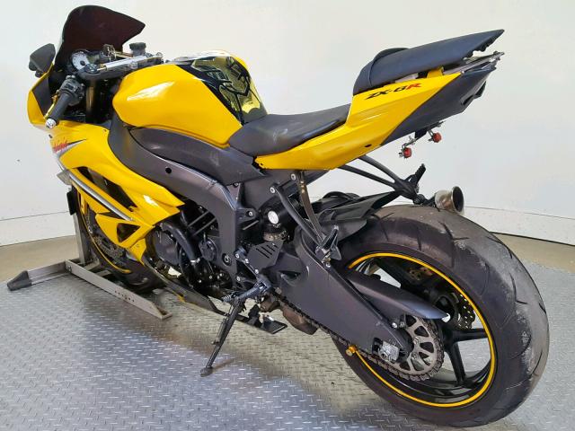 JKAZX4R14CA035459 - 2012 KAWASAKI ZX600 R YELLOW photo 6